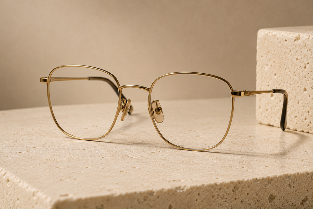 Metal full-rim glasses