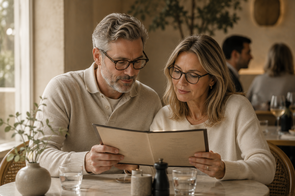 Clear reading vision through varifocal lenses