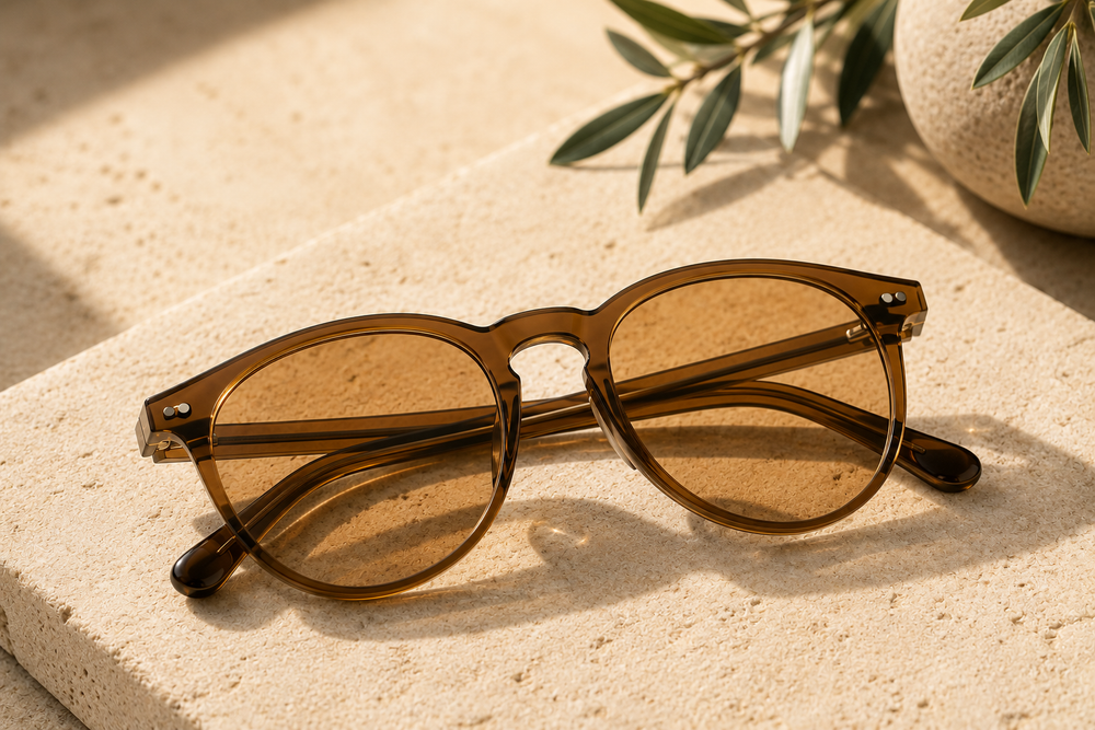 Tinted bifocal prescription lenses